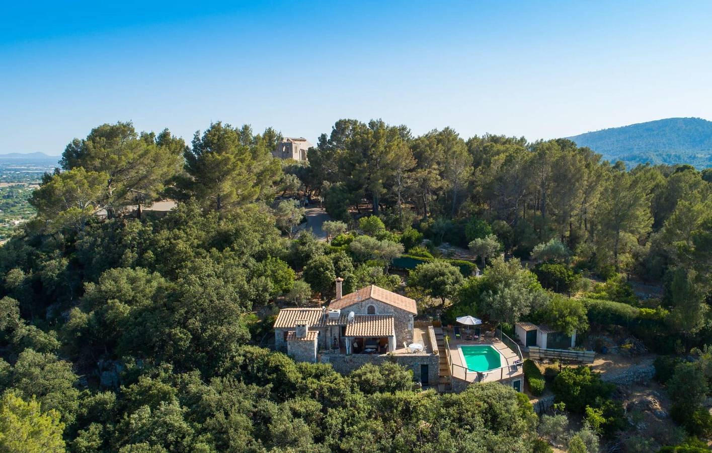 Rückzugsort am Meer mit Pool und Küche, 2 km von Mancor de la Vall entfernt in Selva, Mallorca Inselmitte
