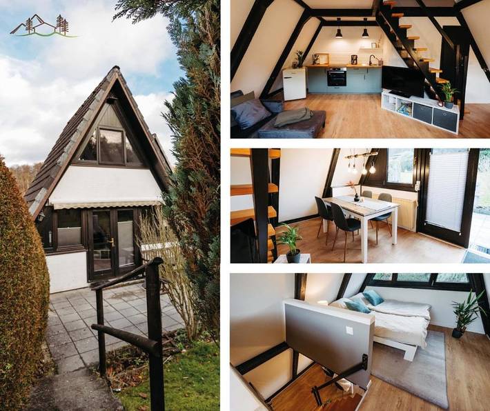 Ferienhaus für 3 Personen, mit Terrasse und Garten sowie Sauna