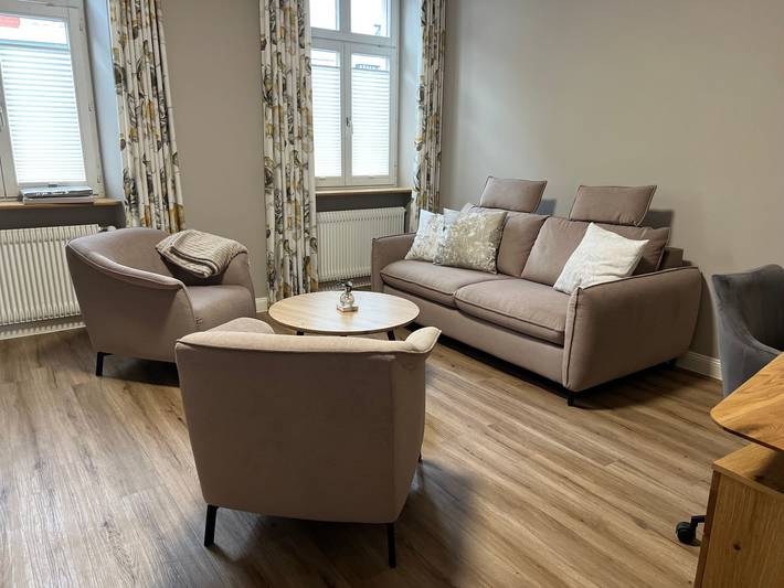 Ferienwohnung für 4 Personen, mit Terrasse und Garten sowie Pool in Dreiländereck