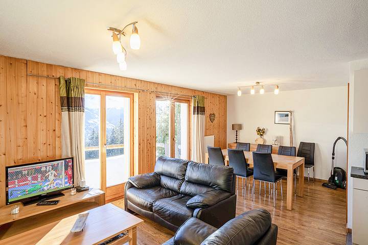 Location de vacances pour 8 personnes, avec balcon et vue dans Les Collons - 4