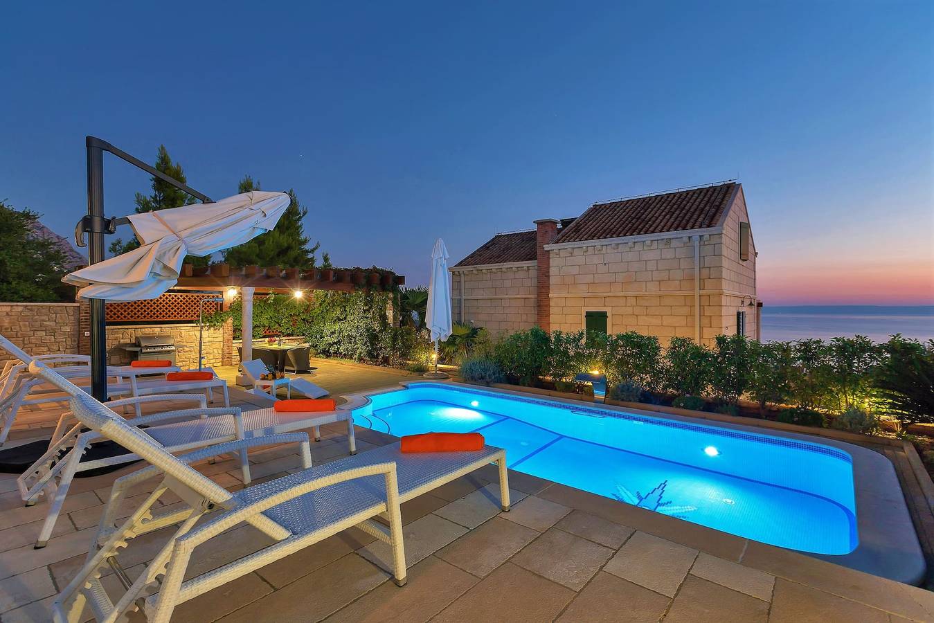 Villa Goran mit Pool in Makarska, Makarska Riviera