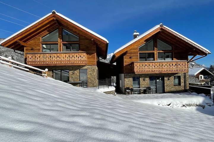 Blockhütte für 8 Personen, mit Balkon und Garten sowie Sauna - 1