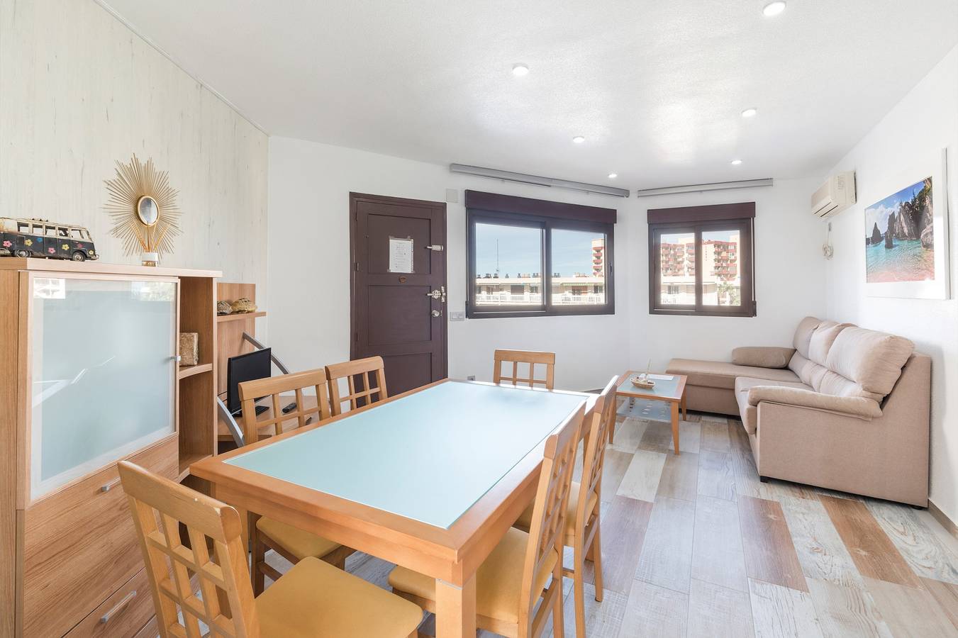 Ganze Wohnung, Ferienwohnung 'Recien Reformado 2' mit Meerblick, Gemeinschaftspool und Klimaanlage in San Javier, Costa Cálida