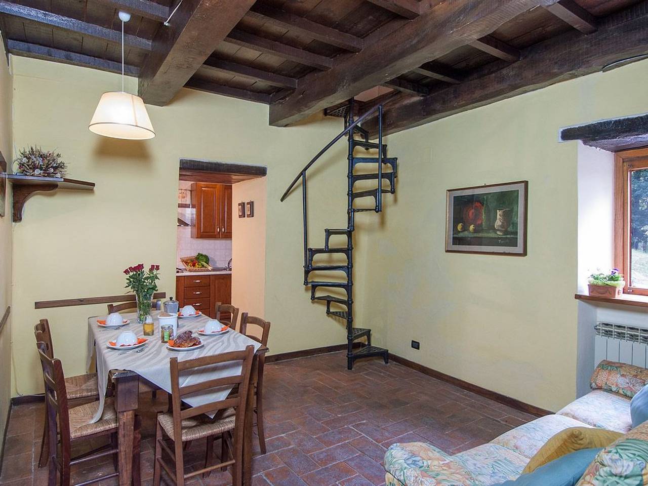 Geranei Haus mit Schwimmbad zwischen Florenz und in Pratovecchio, Pratovecchio Stia