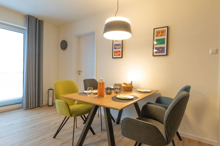 Loft voor 4 personen, met sauna en balkon in Dorum