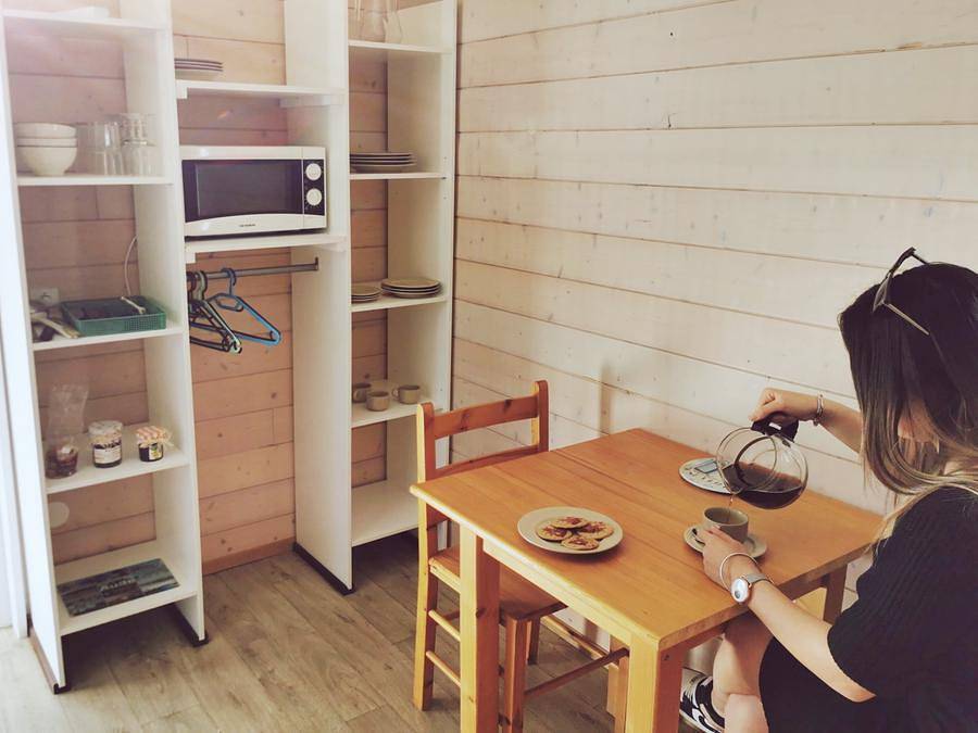 Camping Le Hameau des Cannisses  - Bungalow 2 personas - Bungalow Dúo 20m² in Gruissan (Ville), Gruissan