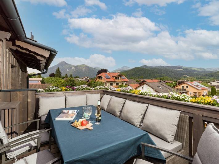 Ferienwohnung für 4 Personen, mit Balkon und Terrasse sowie Sauna in Oberaudorf