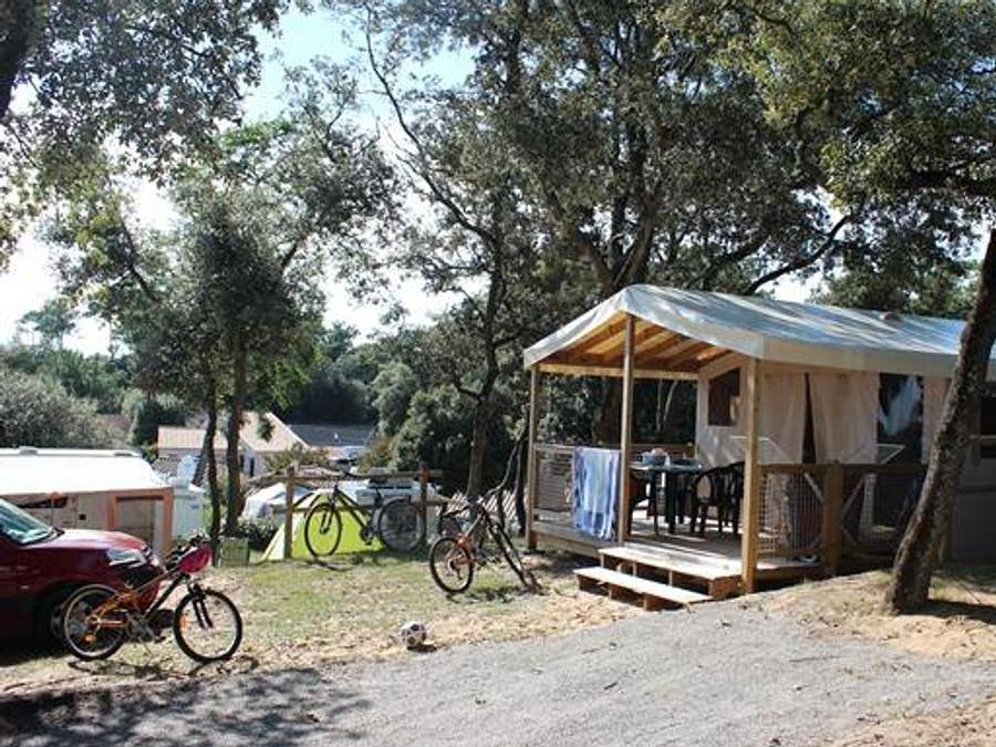 Camping Le Bosquet - Safarizelt 5 personen - Eco-Lodge Sahari (ohne Sanitäranlagen) in Jard-sur-Mer, Vendée