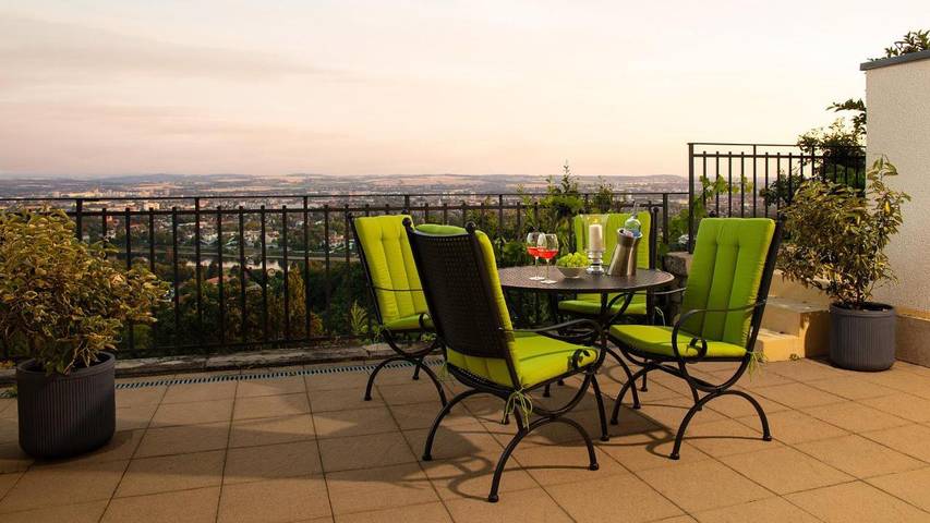 Ferienwohnung für 4 Personen, mit Terrasse und Ausblick