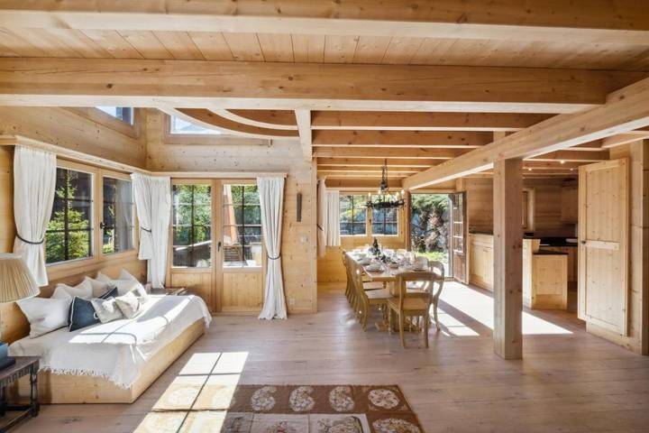 Ferienhaus für 10 Personen, mit Balkon und Terrasse sowie Garten und Sauna in Grimentz