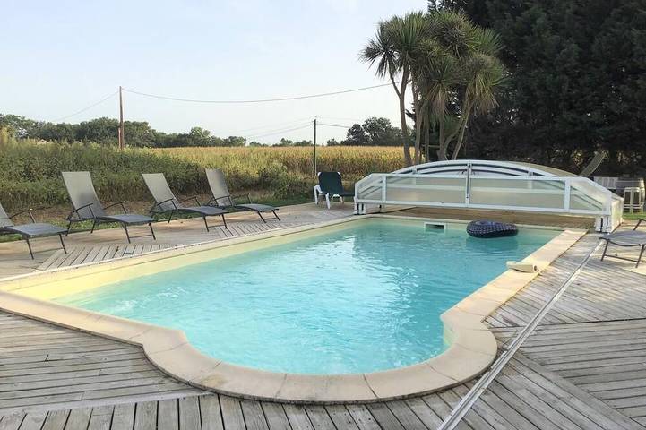Maison de vacances pour 12 personnes, avec piscine et jardin