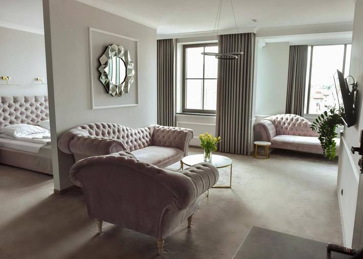 Apartament wakacyjny dla 3 osób, z Balkon i Widok w Bytów