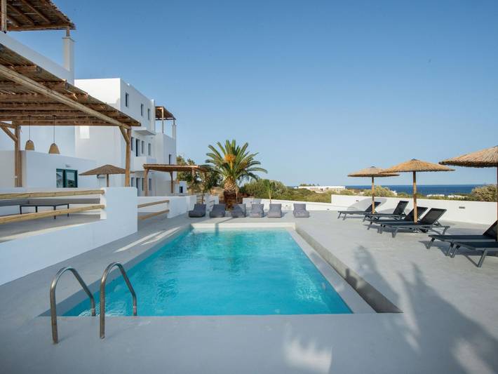 Ferienwohnung für 5 Personen, mit Balkon und Terrasse sowie Garten und Pool in Lachania - 4