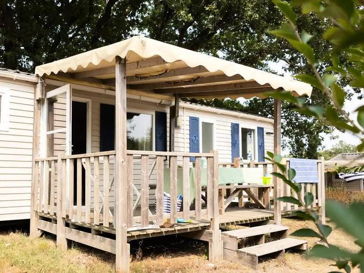 Mobil home pour 7 personnes, avec bassin pour enfant à Saint-Molf - 2