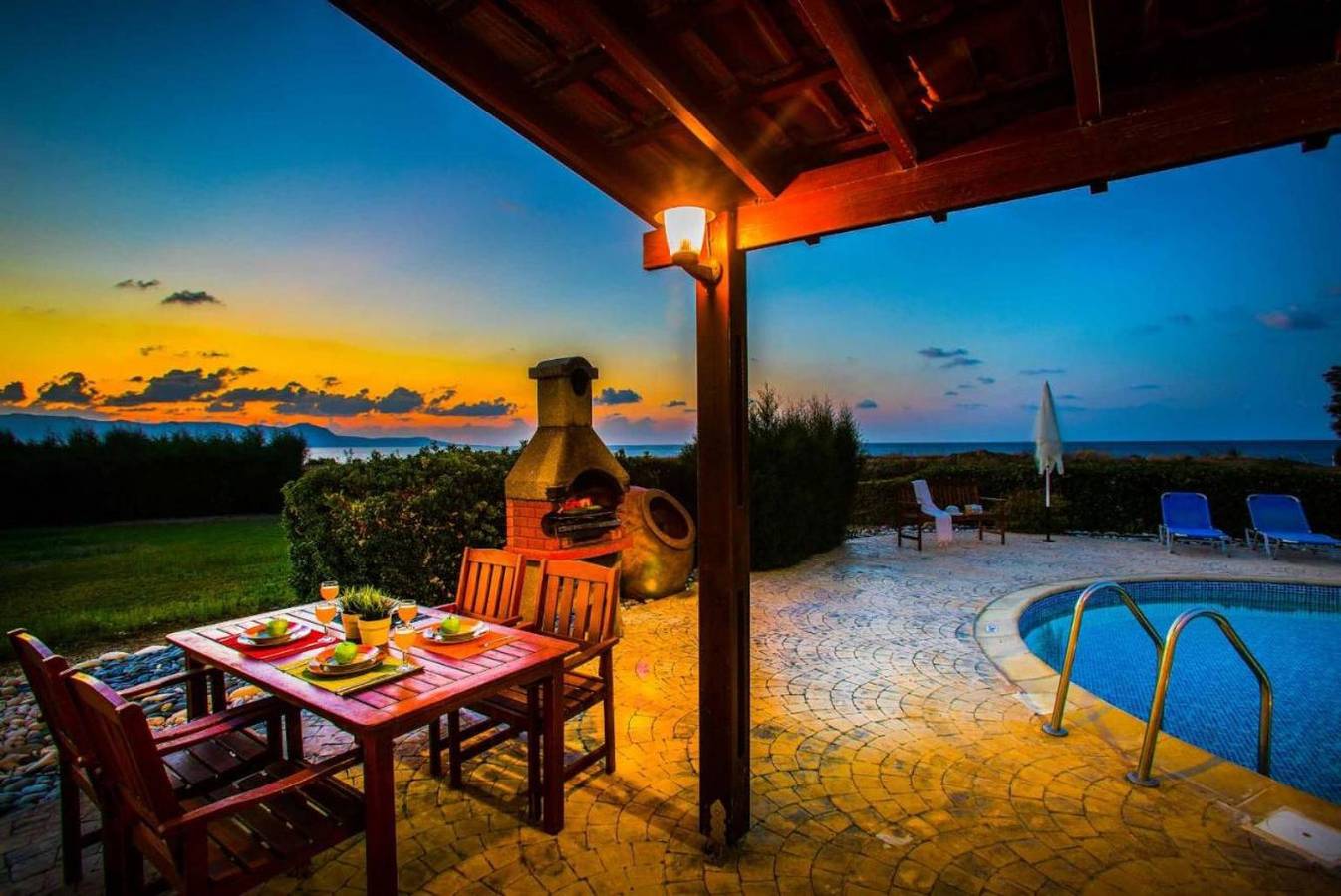 Villa für 6 Personen mit Balkon in Πόλις Χρυσοχούς, Südzypern