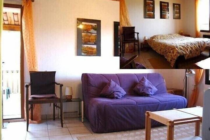 Ganze Wohnung, 2-Zimmer-Apartment, 1. Etage einer Villa: Garten, Pool in Les Adrets-de-l'Estérel, Mittelmeerküste (Frankreich)