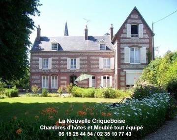 Chambre d’hôte pour 2 personnes, avec jardin et vue, adapté aux familles à Criquebeuf-en-Caux