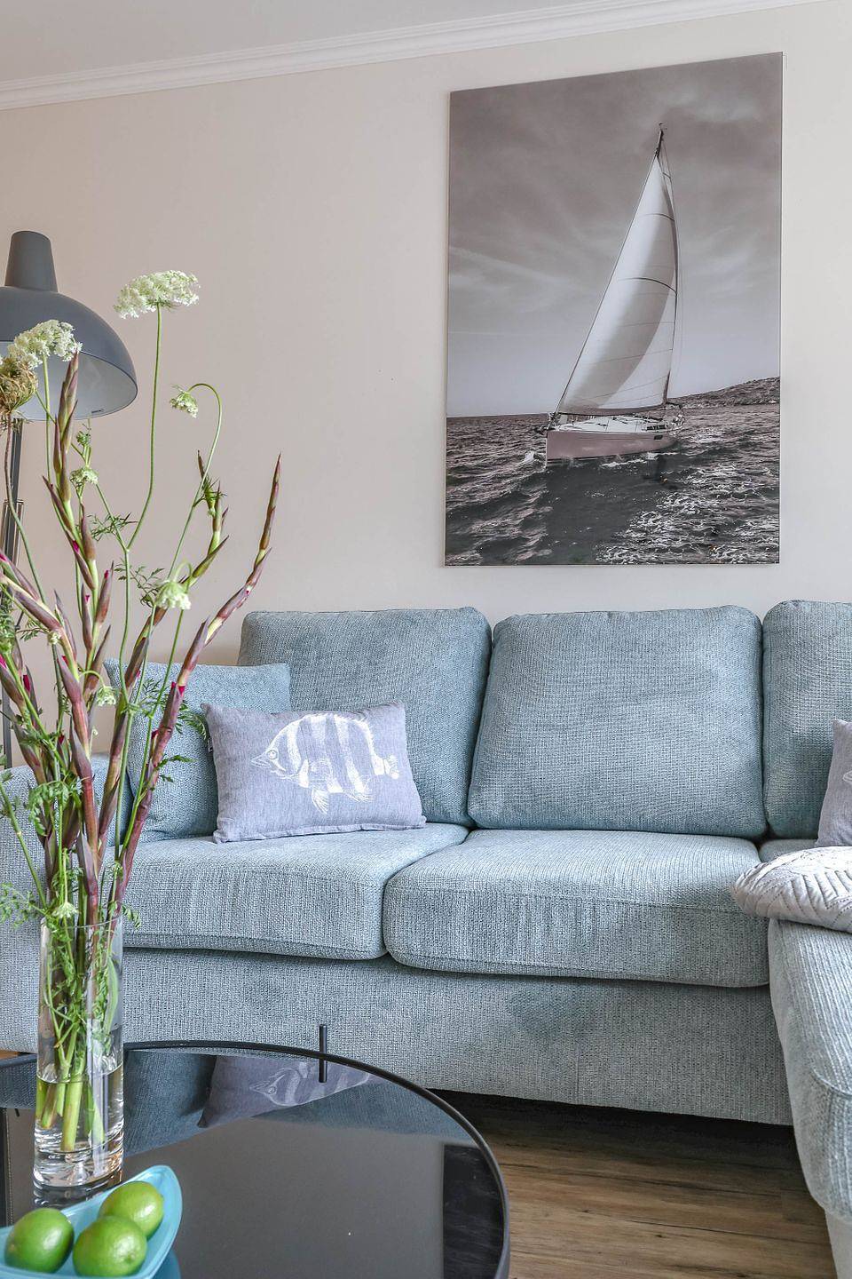 Ganze Wohnung, Haus Dünenburg, Elisabethstraße 9 - Diese freundlich eingerichtete 2-Zimmer-Wohnung befindet sich im 3 Og. mit Balkon (Süden) und Garage in Westerland, Sylt (Gemeinde)