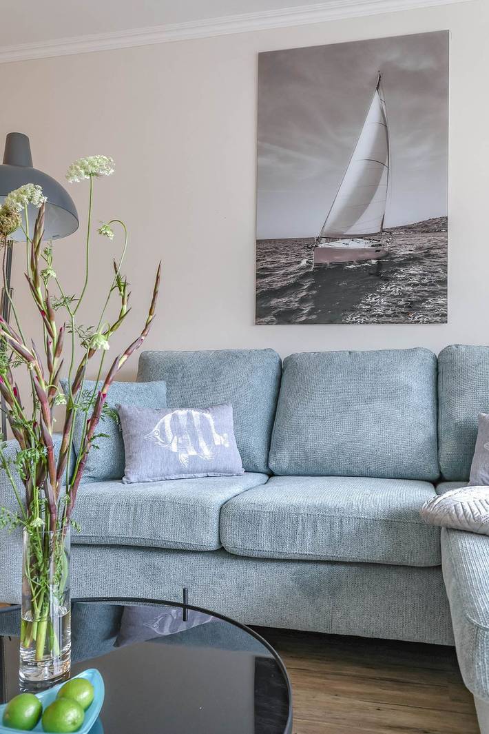 Ganze Wohnung, Haus Dünenburg, Elisabethstraße 9 - Diese freundlich eingerichtete 2-Zimmer-Wohnung befindet sich im 3 Og. mit Balkon (Süden) und Garage in Westerland, Sylt (Gemeinde)