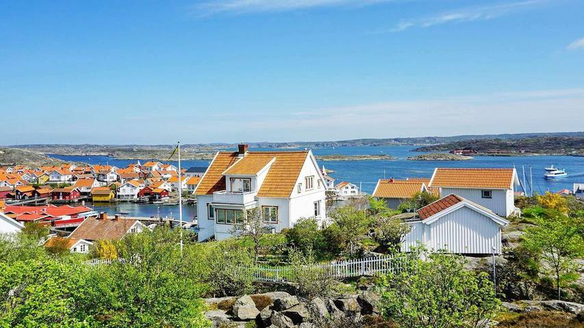Hus för 3 Personer, med utsikt och terass i Orust