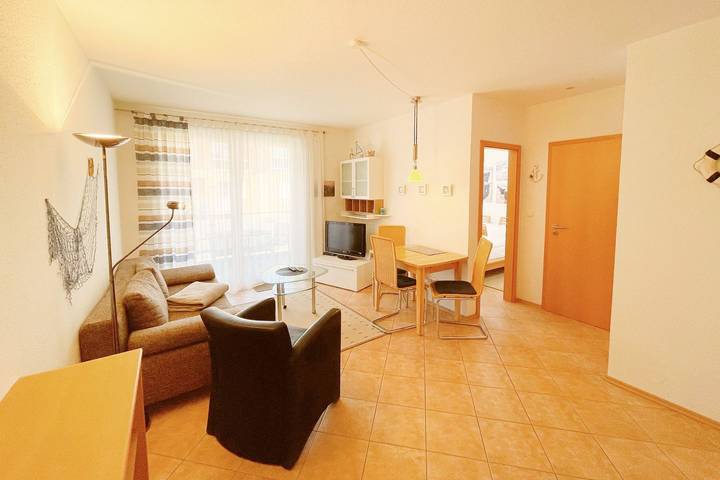 Ferienwohnung für 3 Personen, mit Ausblick und Garten, mit Haustier in Ückeritz