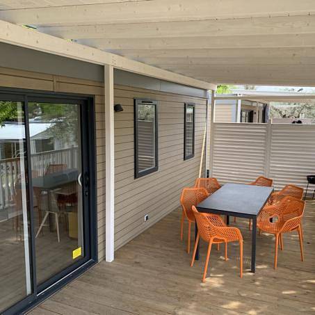 Ferienanlage Serenella Mobilehome Pavone für 8 Personen in Bardolino, Montañas Garda