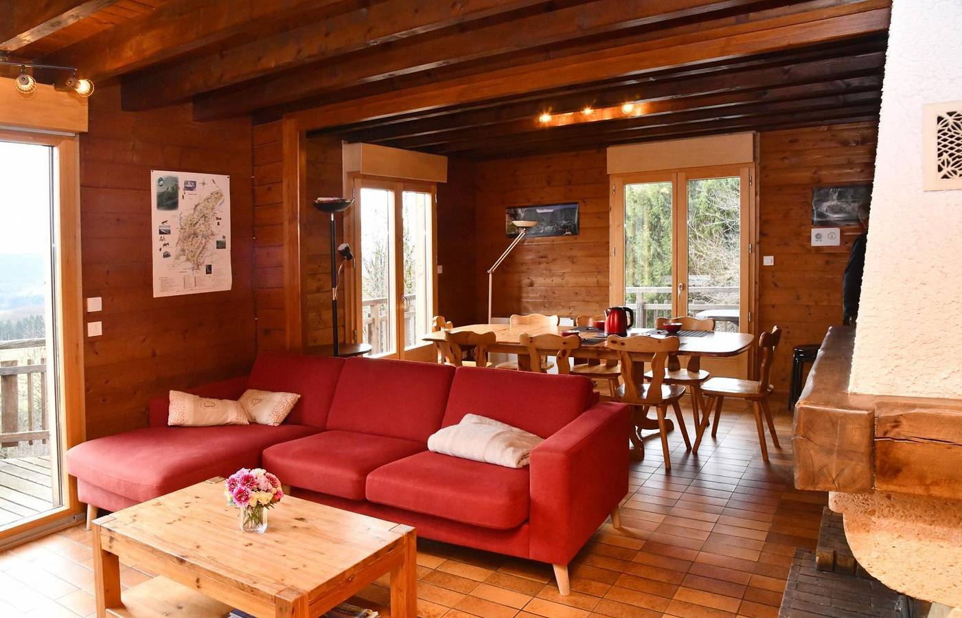 Gîte für 8 Personen mit Garten in Foncine-le-Haut, Regionaler Naturpark Hochjura