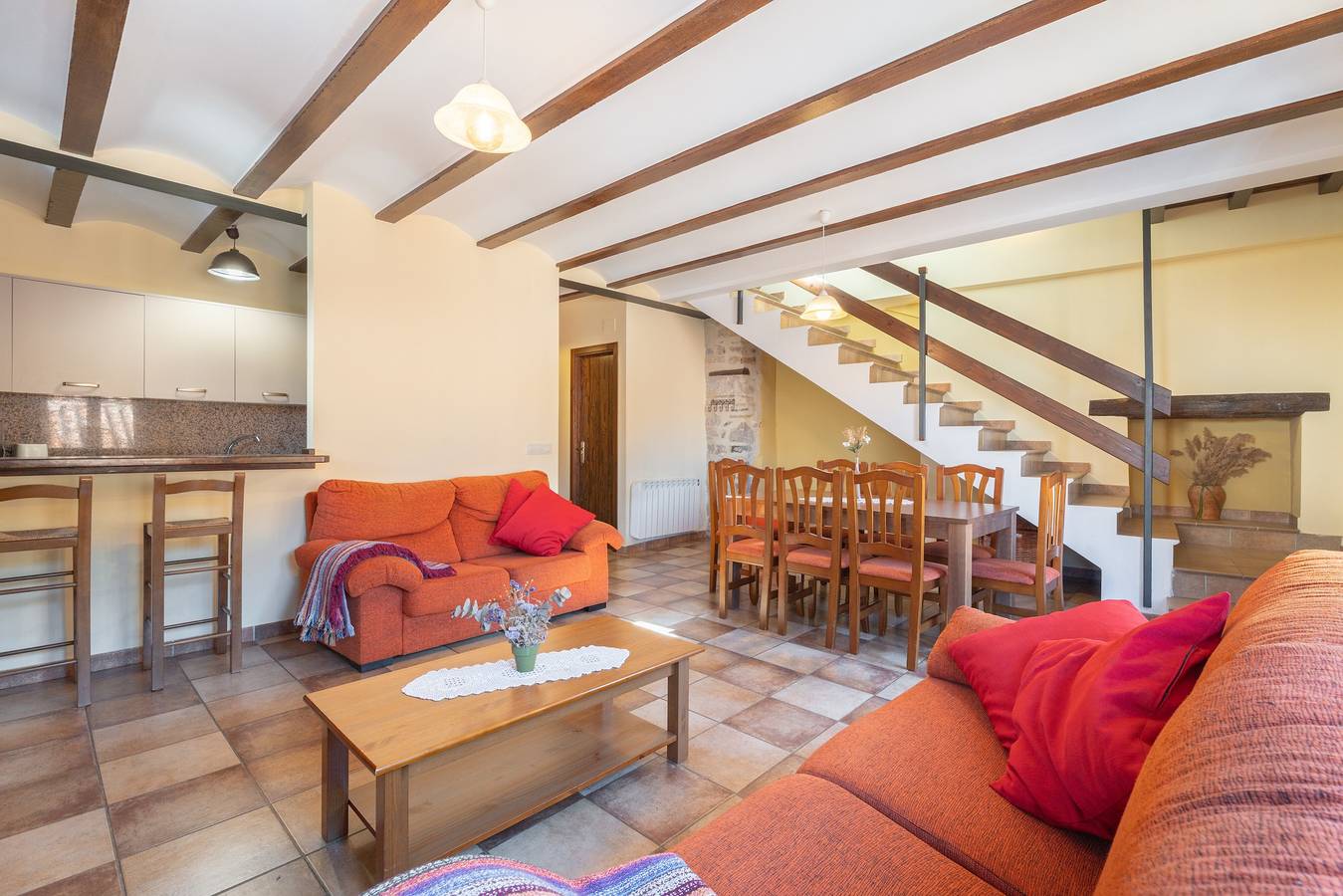 Ganze Wohnung, Ferienwohnung "Casa El Cojo 2C" mit Bergblick, Balkon und Wlan in Alcalá de la Selva, Teruel und Umgebung