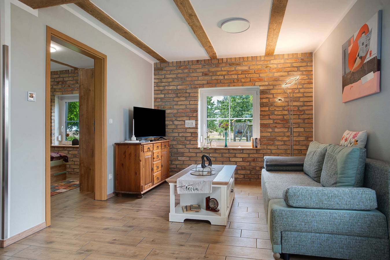 Apartamento entero, Apartamento 'Uschi' con jardín comunitario y Wi-Fi in Warrenzin, Lagos de Mecklenburg
