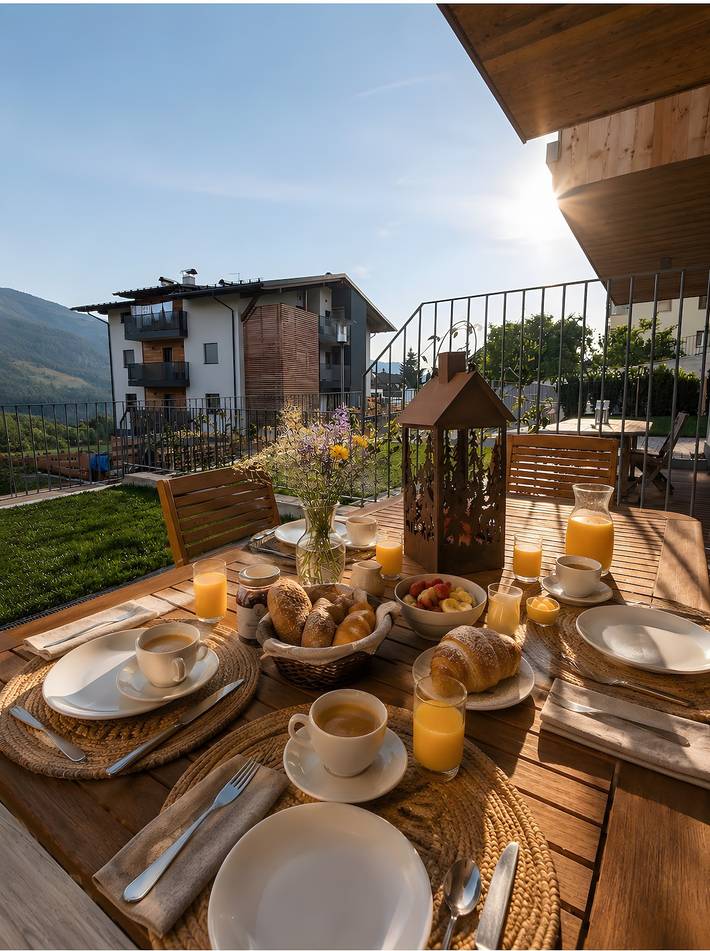Appartamento per 6 persone, con Balcone e Giardino a Cavalese