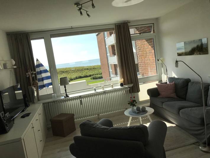 Ganze Wohnung, Haus Langeneß Whg. 05 Sonneninsel: Komfortable Ferienwohnung mit außergewöhnlichem Meerblick in Greveling, Wyk auf Föhr