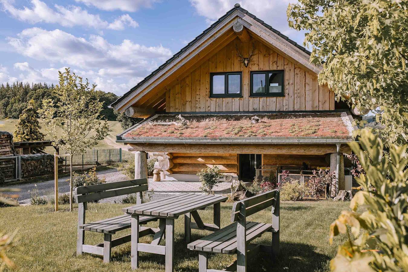 Chalet Wiesenchalet – Sauerland avec vue sur la montagne, terrasse privée et Wi-Fi in Schalksmühle, Arrondissement de la Mark