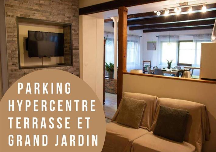 Appartement de vacances pour 8 personnes, avec jardin et vue, animaux acceptés