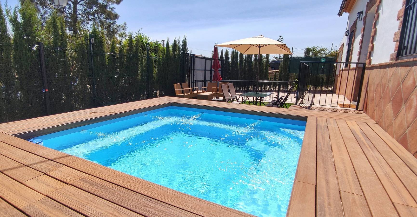 Ferienhaus 'El Rancho Grande' mit Cocktail Pool, Parkplatz und Bbq in Álora, Málaga Provinz