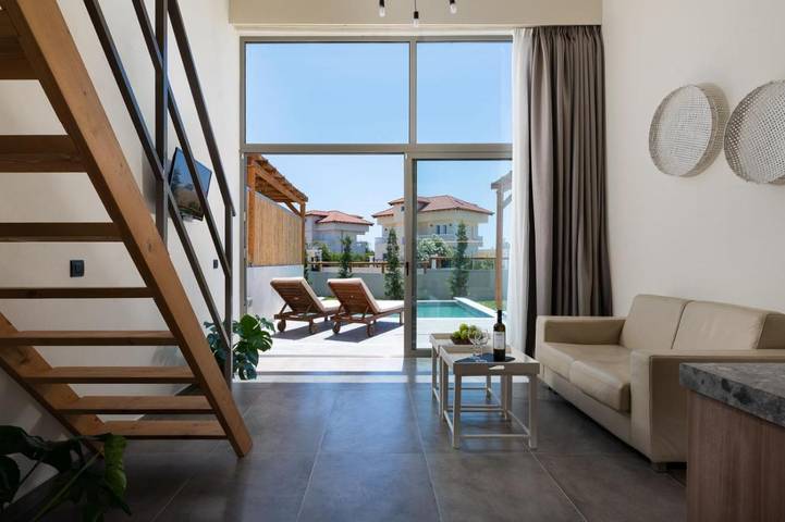 Villa für 2 Personen, mit Garten und Ausblick sowie Pool in Griechenland - 2