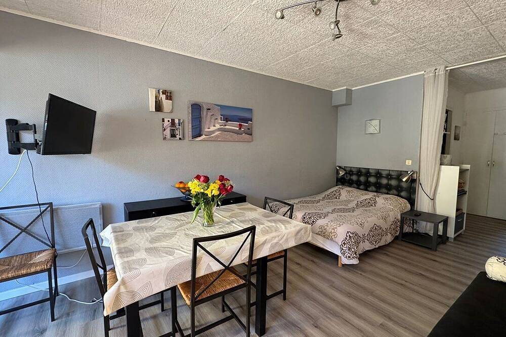 Entire apartment, Studio Classé 2 Étoiles en Rez-de-jardin Avec Grande Terrasse a 5 min à Pied du Centre Ville in Vernet-les-Bains, Parc naturel régional des Pyrénées catalanes