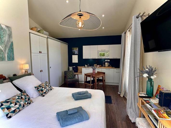 Gîte pour 2 personnes, avec vue ainsi que piscine et jardin, animaux acceptés à Serviers-et-Labaume - 3