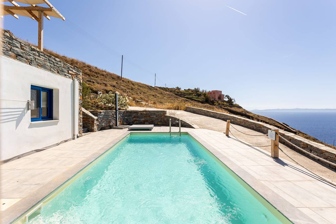 Live in Blue Breeze - Private pool & 180° Seaview in Kea