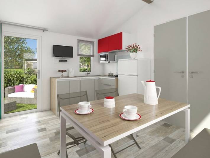 Mobil home pour 4 personnes, avec terrasse et piscine, animaux acceptés à Saint-Gérons - 3