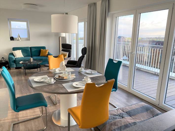 Ferienwohnung für 2 Personen, mit Terrasse und Sauna sowie Ausblick in Schillig - 2