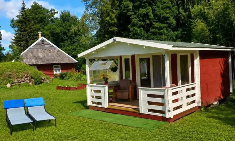 Camping für 4 Personen, mit Garten und Ausblick, mit Haustier in Saaremaa
