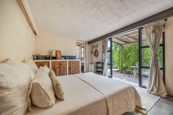 Estudio entero, Casa rural 'Sa Caseta Mallorca Studio' con vistas a la montaña, piscina y Wi-Fi compartidos in Algaida, Interior de Mallorca