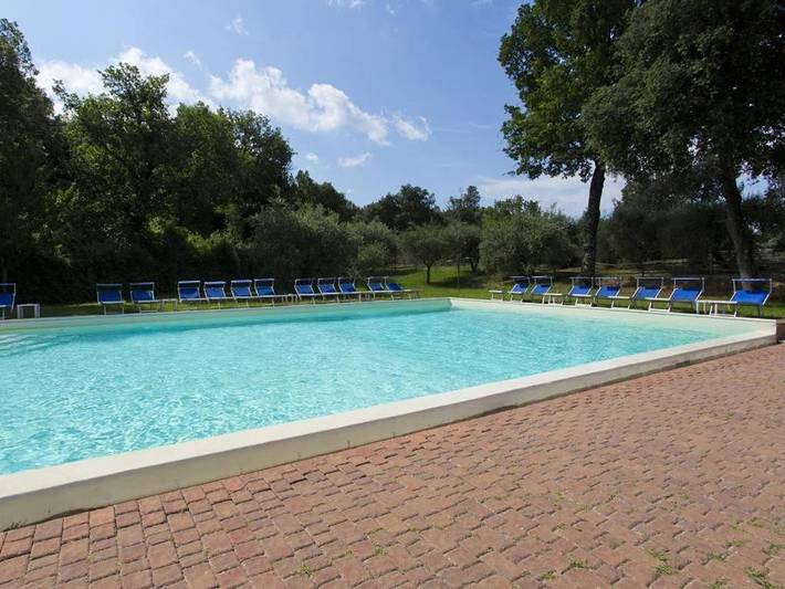 Maison de campagne pour 3 personnes, avec vue ainsi que jardin et piscine, animaux acceptés à Monteriggioni - 4