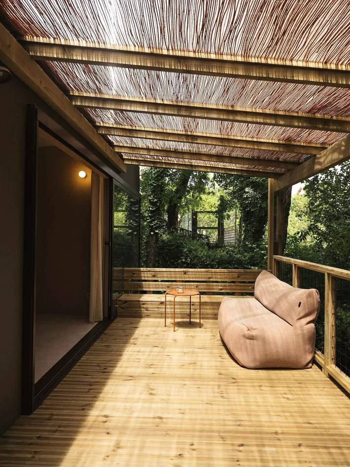 Mobil home pour 2 personnes, avec terrasse et piscine à San Sebastian - 2