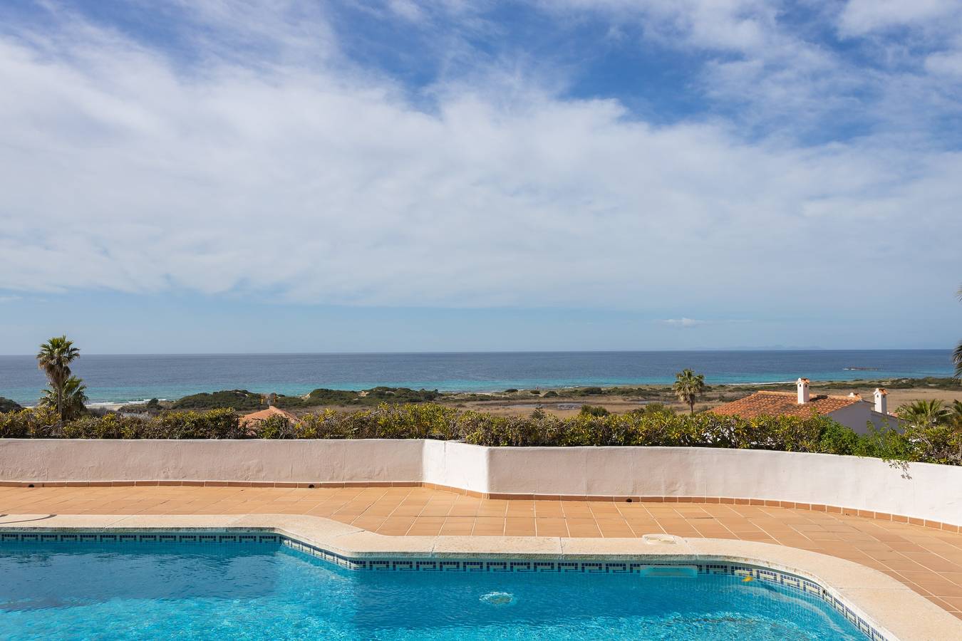 Villa '49 Son Bou Sunset' mit Meerblick, Wlan und Klimaanlage in Sant Jaume, Alaior Gemeinde