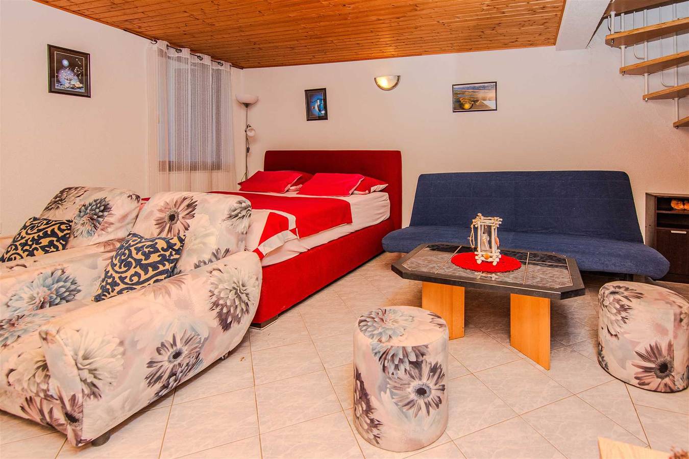 Cały apartament, Apartament wakacyjny dla 4 osób z balkon in Vir