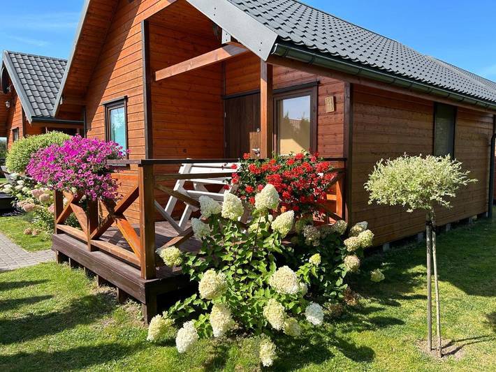Ferienhaus für 5 Personen, mit Balkon und Garten sowie Sauna