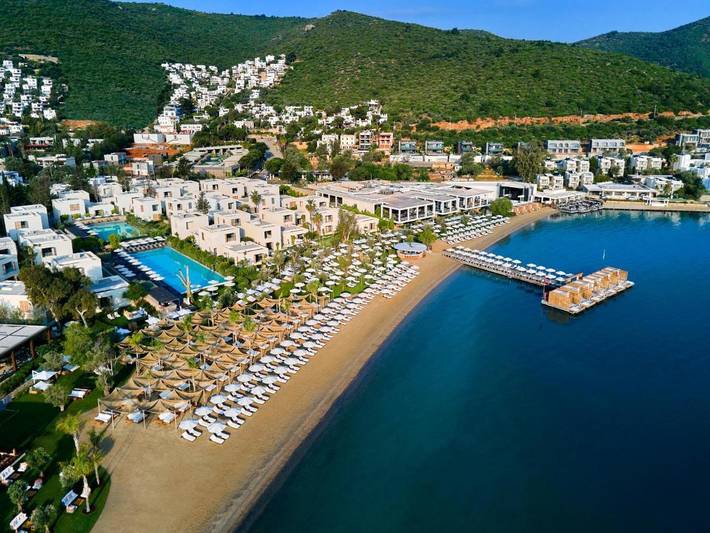 Resort per 3 persone, con piscina per bambini e sauna nonché piscina e giardino a Bodrum