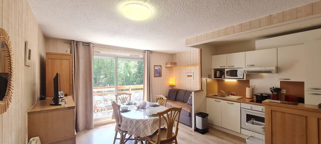Studio voor 4 personen, met balkon in Les Deux Alpes
