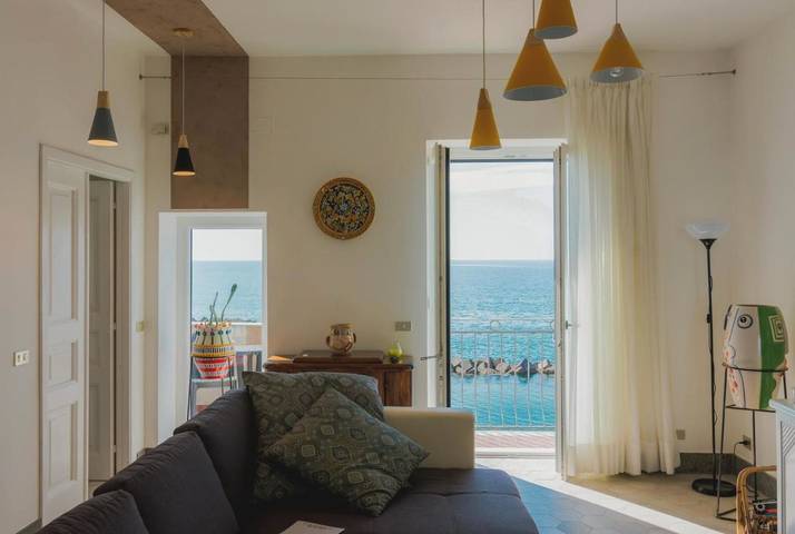 Appartamento per 3 persone, con Balcone e Terrazza nonché Panorama a Pollica